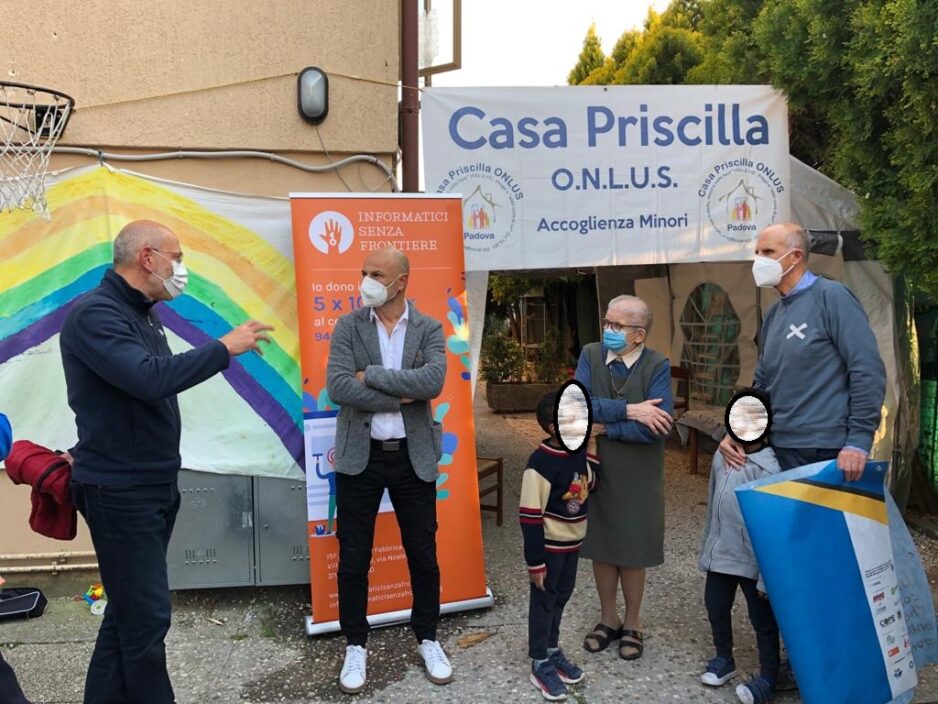 Materiale sportivo per i bambini di Casa Priscilla